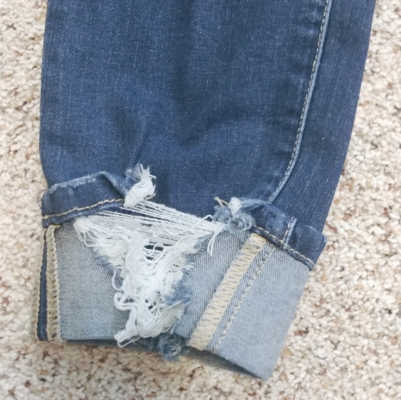 Holding You So Tight Womens distressed button fly cuff jeans NWT size 11/29 - Picture 5 of 12